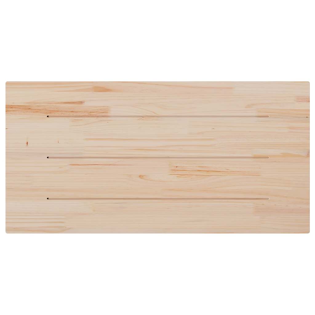 Table Top White 110x60x2.5 cm Solid Wood Pine Rectangular
