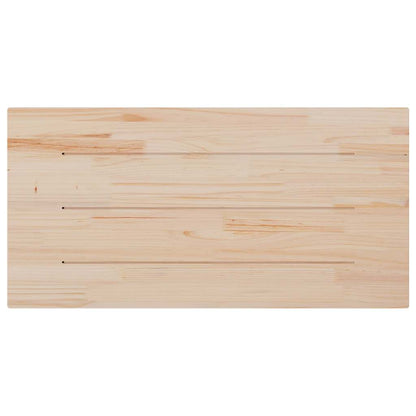 Table Top White 110x60x2.5 cm Solid Wood Pine Rectangular