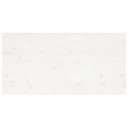 Table Top White 110x60x2.5 cm Solid Wood Pine Rectangular