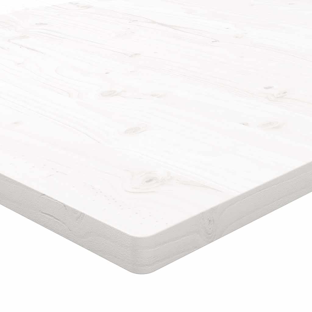 Table Top White 110x60x2.5 cm Solid Wood Pine Rectangular