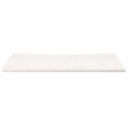 Desk Top White 110x55x2,5 cm Solid Wood Pine
