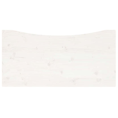 Desk Top White 110x55x2,5 cm Solid Wood Pine