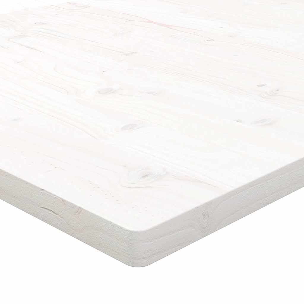 Desk Top White 110x55x2,5 cm Solid Wood Pine