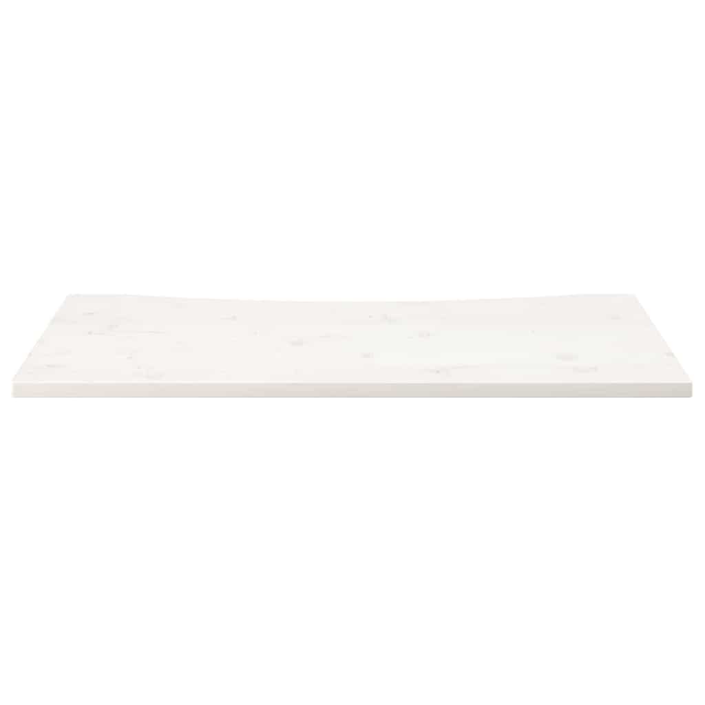 Desk Top White 110x60x2.5 cm Solid Wood Pine