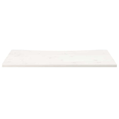 Desk Top White 110x60x2,5 cm Solid Wood Pine
