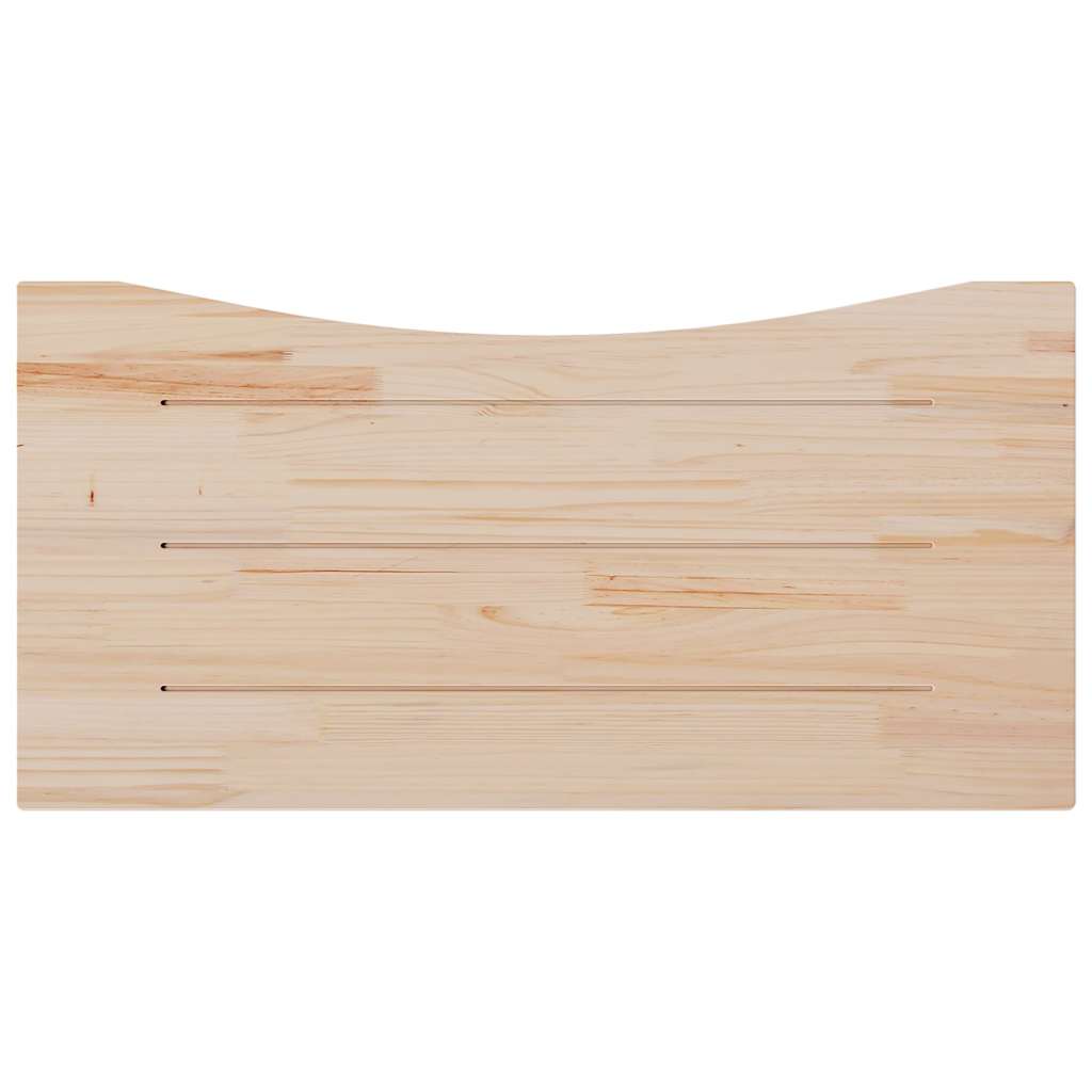 Desk Top White 110x60x2,5 cm Solid Wood Pine