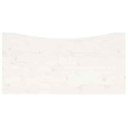 Desk Top White 110x60x2,5 cm Solid Wood Pine