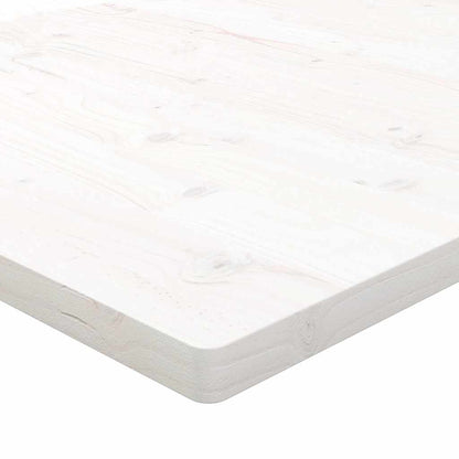 Desk Top White 110x60x2,5 cm Solid Wood Pine