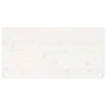 Desk Top White 110x55x2,5 cm Solid Wood Pine