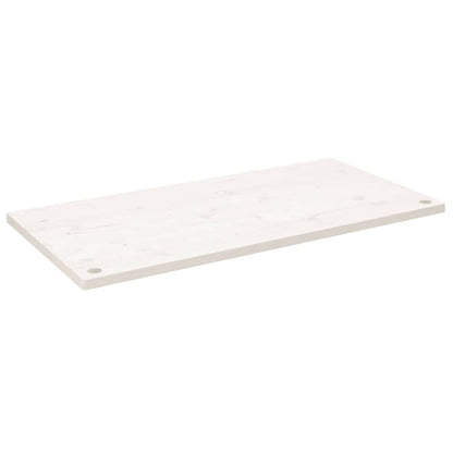 Desk Top White 100x60x2,5 cm Solid Wood Pine