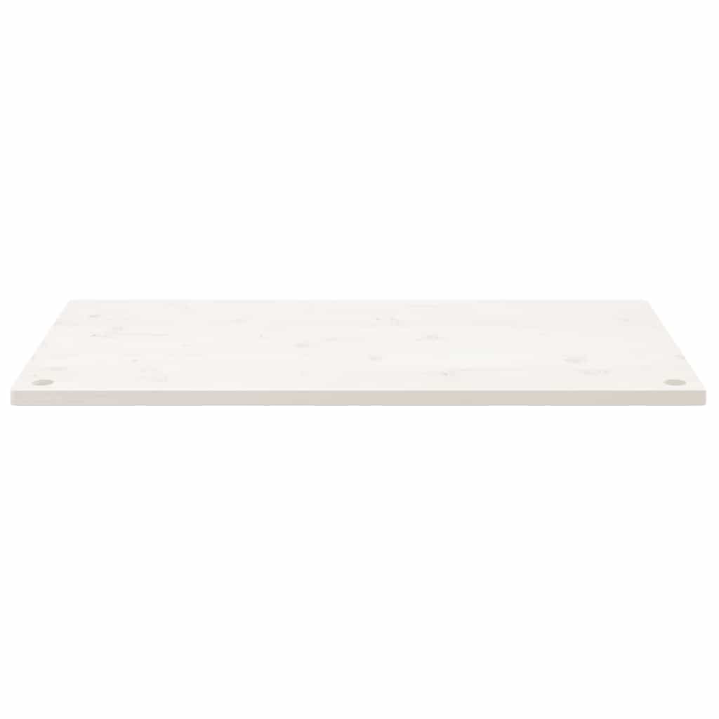 Desk Top White 100x60x2,5 cm Solid Wood Pine