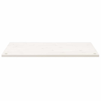 Desk Top White 100x60x2,5 cm Solid Wood Pine