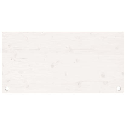 Desk Top White 100x60x2,5 cm Solid Wood Pine