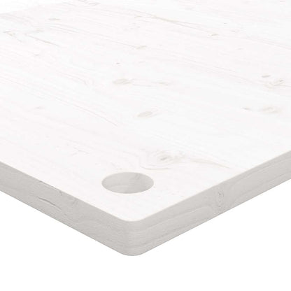 Desk Top White 100x60x2,5 cm Solid Wood Pine