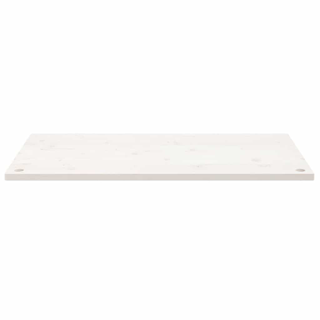 Desk Top White 110x60x2.5 cm Solid Wood Pine