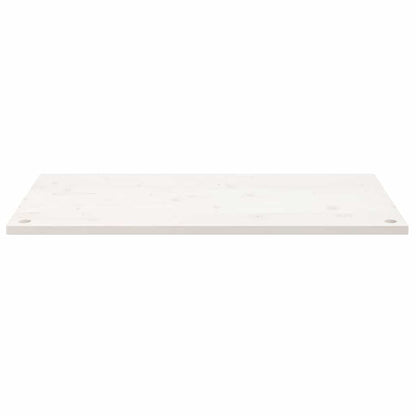 Desk Top White 110x60x2,5 cm Solid Wood Pine