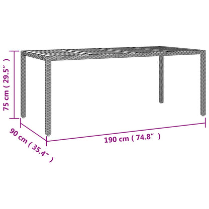 Garden Dining Set | Black