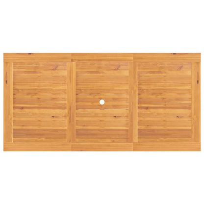 Extending Garden Table 110-160x80x75cm Solid Wood Teak