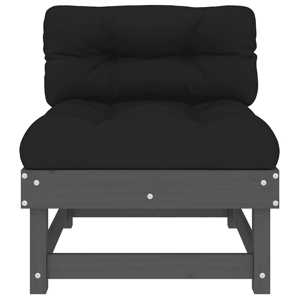 Middle Sofa | Grey | Solid pine wood, Oxford fabric, PP cotton | Standard