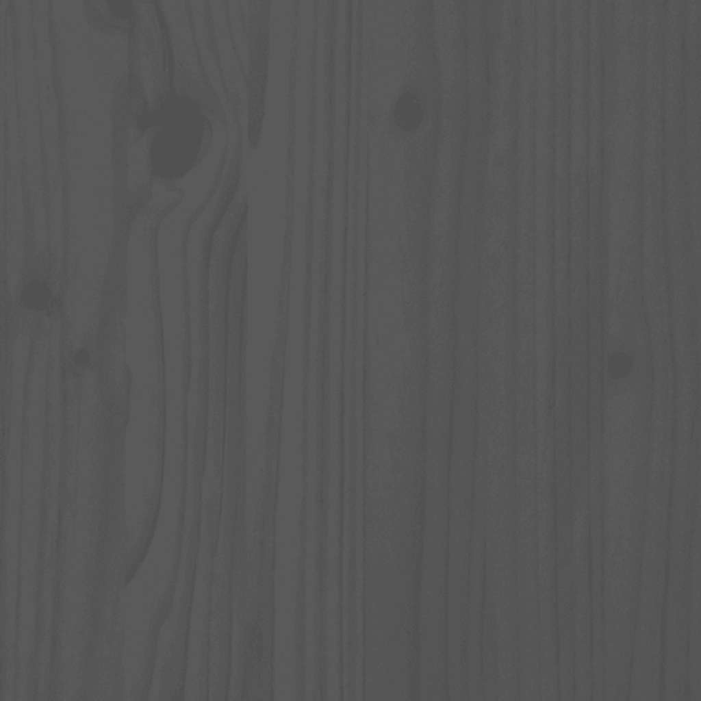 Garden Chairs with Cushions 2 pcs Grey Solid Wood Pine