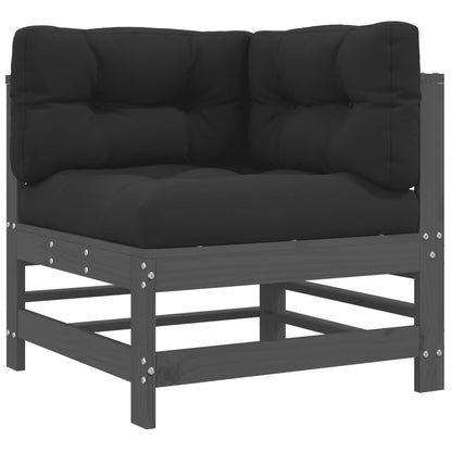 Corner Sofa | Grey | Solid pine wood, Plywood, Oxford fabric, PP cotton