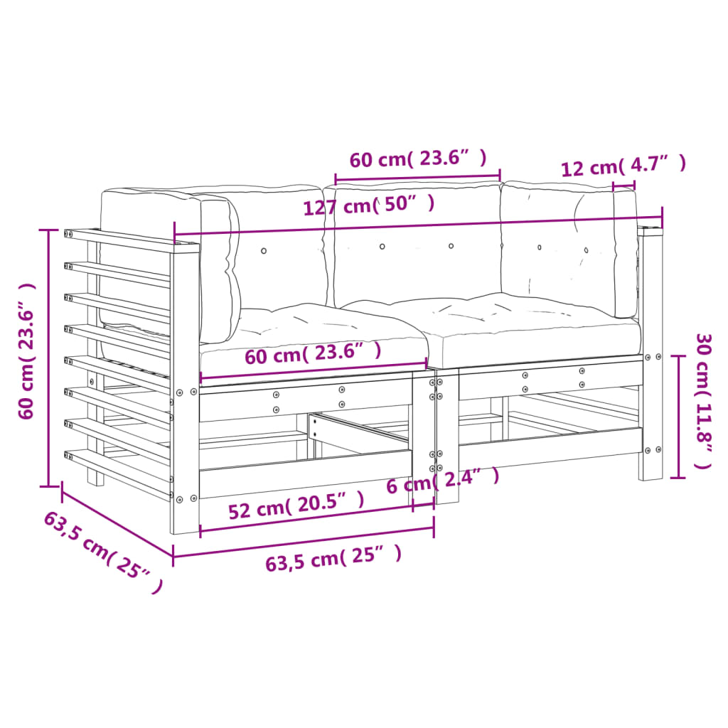 Corner Sofa | Grey | Solid pine wood, Plywood, Oxford fabric, PP cotton