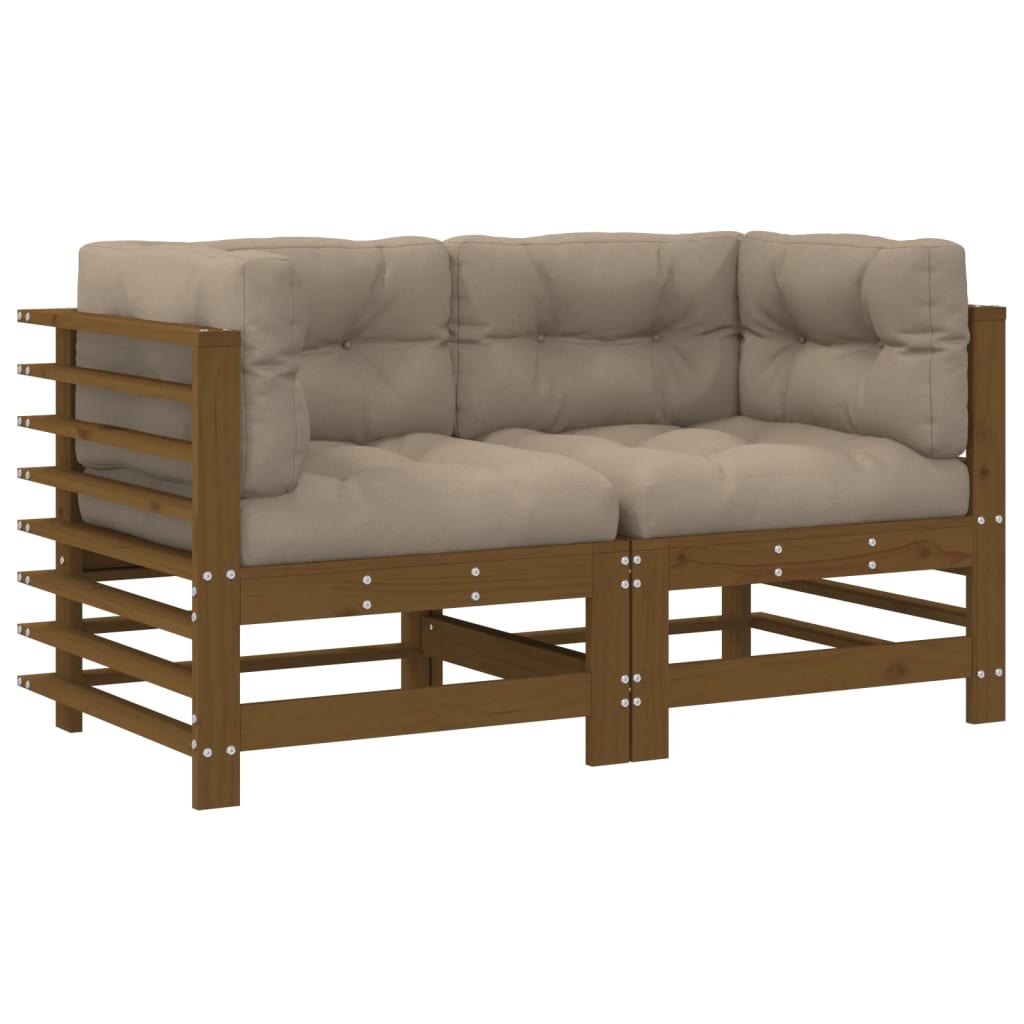 Corner Sofa | Honey Brown | Solid pine wood | Medium | Modular