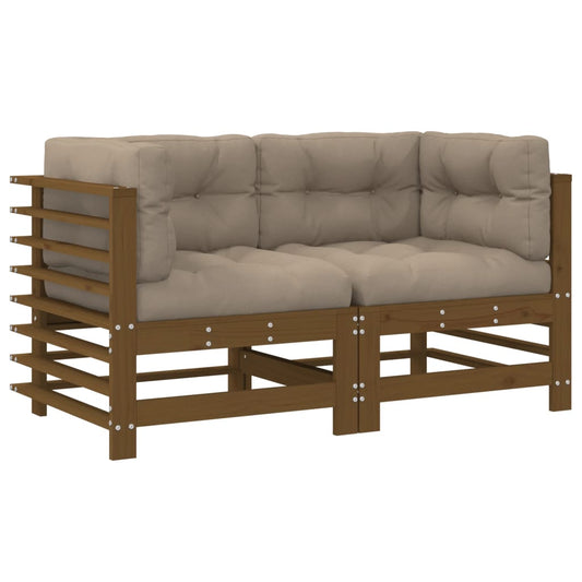 Corner Sofa | Honey Brown | Solid pine wood | Medium | Modular