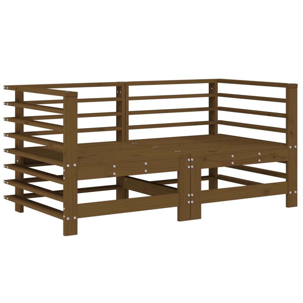 Corner Sofa | Honey Brown | Solid pine wood | Medium | Modular