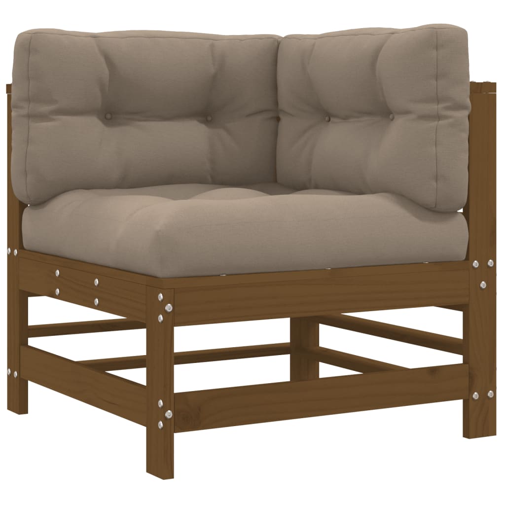 Corner Sofa | Honey Brown | Solid pine wood | Medium | Modular