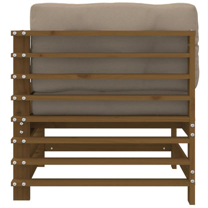 Corner Sofa | Honey Brown | Solid pine wood | Medium | Modular