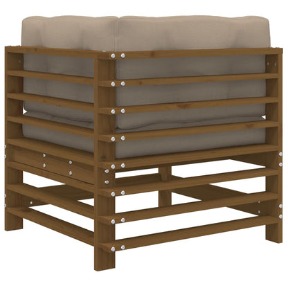 Corner Sofa | Honey Brown | Solid pine wood | Medium | Modular