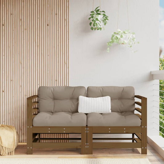 Corner Sofa | Honey Brown | Solid pine wood | Medium | Modular