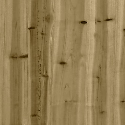 Garden Footstool | Brown | Impregnated pine wood | 120x84x30 cm | Modular