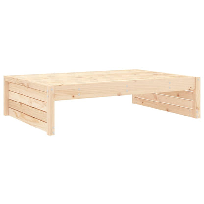 Garden Footstool | Beige | Solid pine wood | Large | Modular