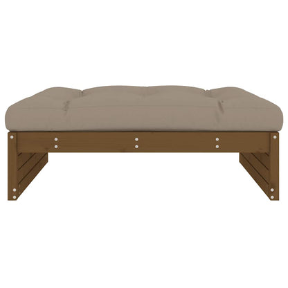Garden Footstool Honey Brown 120x80 cm Solid Wood Pine