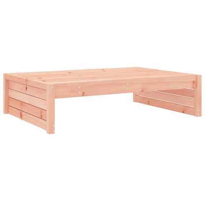 Garden Footstool | Grey, Natural Wood