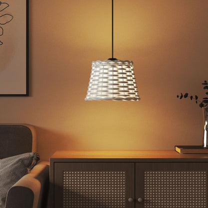 Ceiling Lamp Shade White Ø20x15 cm Wicker