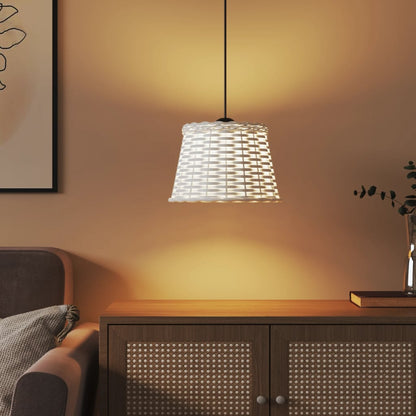 Ceiling Lamp Shade White Ø25x17 cm Wicker