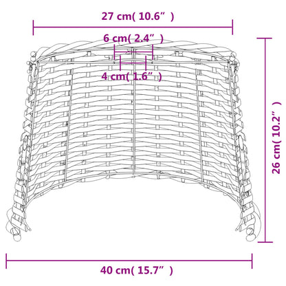 Ceiling Lamp Shade Brown Ø40x26 cm Wicker