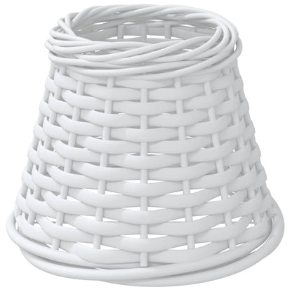 Lamp Shade White Ø15x12 cm Wicker