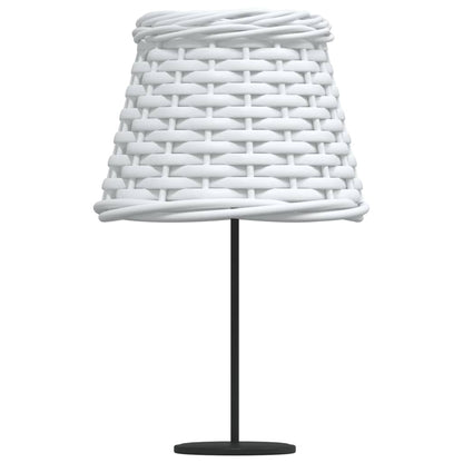Lamp Shade White Ø15x12 cm Wicker