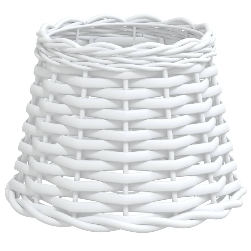 Lamp Shade White Ø20x15 cm Wicker