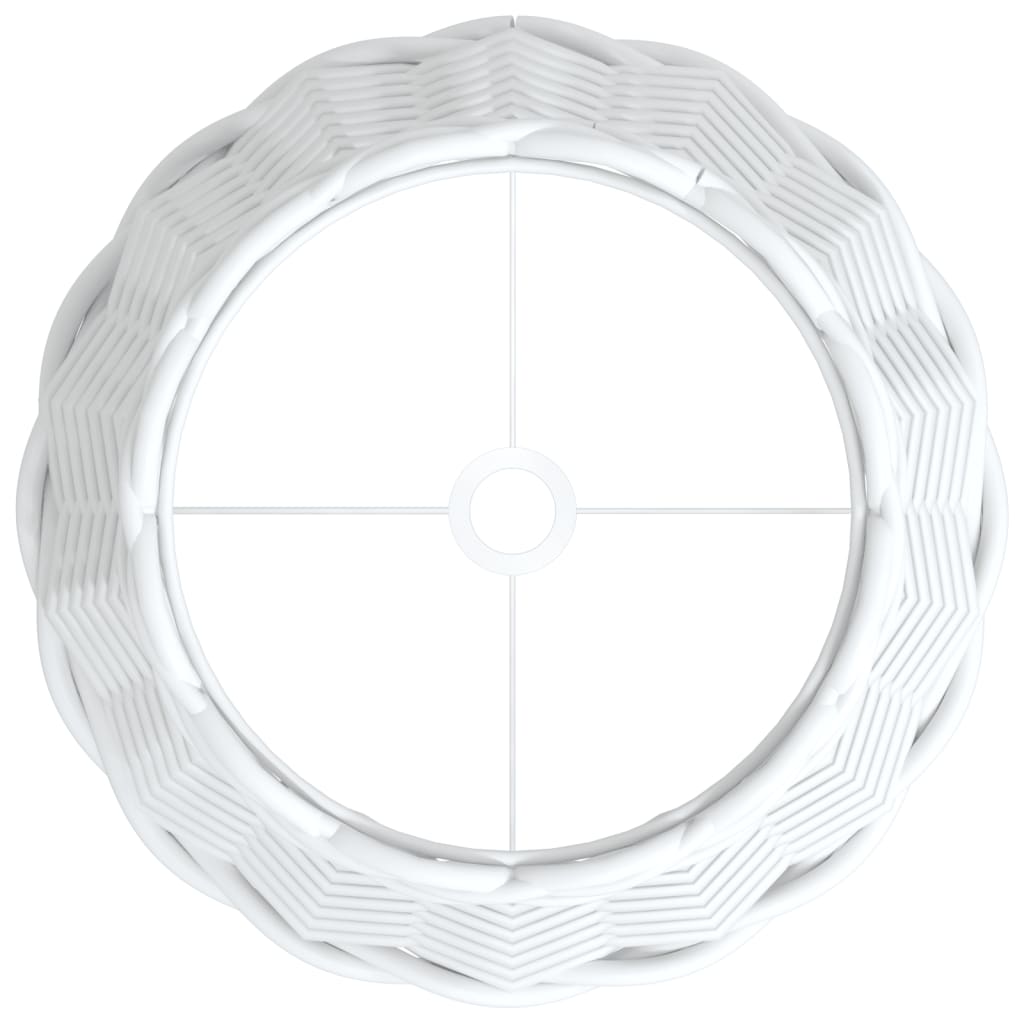 Lamp Shade White Ø20x15 cm Wicker