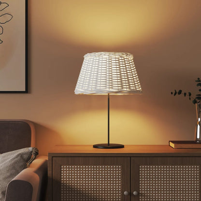 Lamp Shade White Ø50x30 cm Wicker