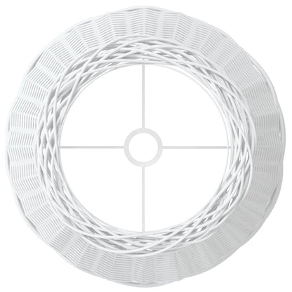 Lamp Shade White Ø50x30 cm Wicker