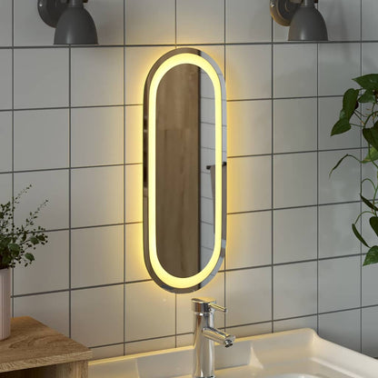 LED Bathroom Mirror 40x15 cm Oval
