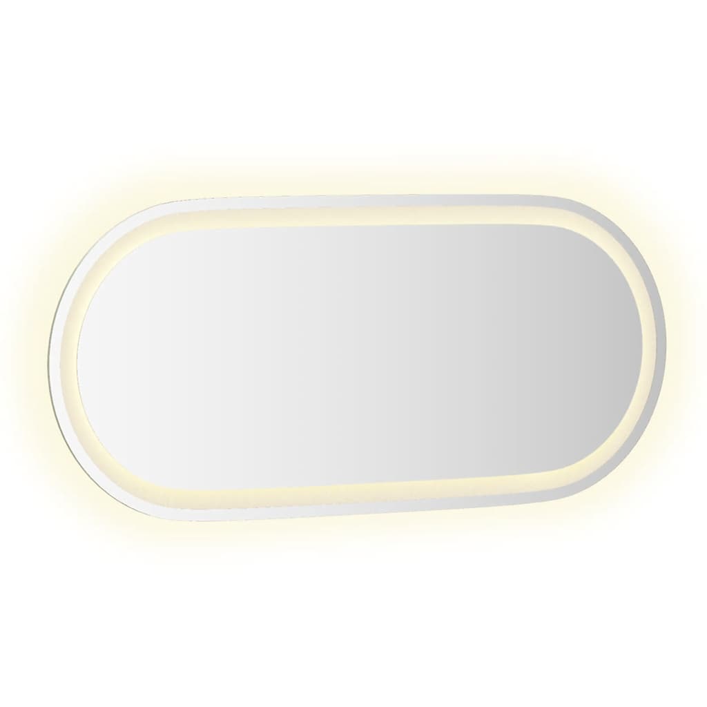 LED Bathroom Mirror 80x35 cm Oval