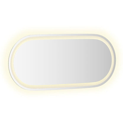 LED Bathroom Mirror 80x35 cm Oval