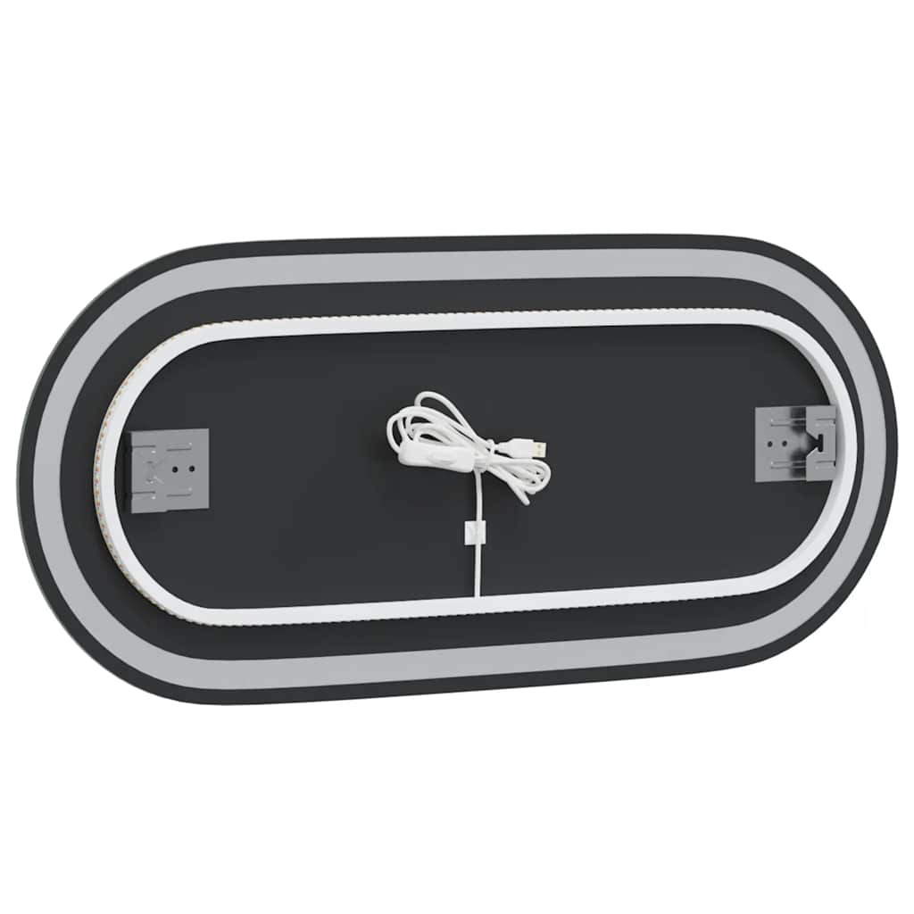 LED Bathroom Mirror 80x35 cm Oval
